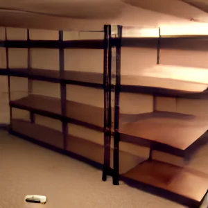 DIY Basement Shelves